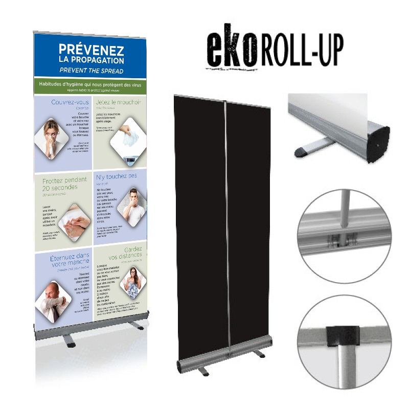 EKO RollUp – Roll-Up Banner Économique et Réutilisable