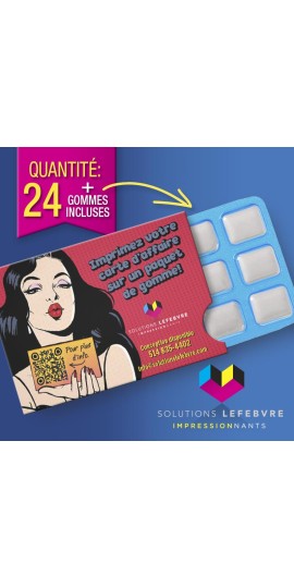 Ensemble de 24 paquets de gommes