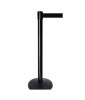 Barrière directionnelle à ruban rétractable, noir ou chrome