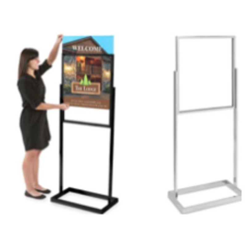 CPH series large format poster stands, double sided