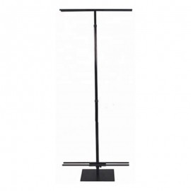 Double sided banner stand with 24 in dowels, adjustable height