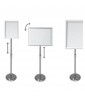 Floor stand with snap frame, square corners