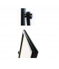 Black telescopic floor sign stand, double sided