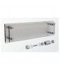Brushed steel wall standoffs, 12 to 25 mm