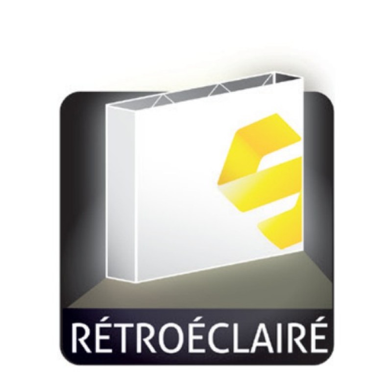 Reflexion rétroéclairé, option 1 (barres standards)
