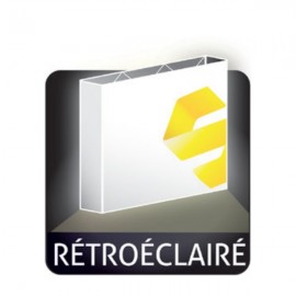 Reflexion rétroéclairé, option 2 (barres anglées)