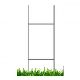 Galvanized H-stake 30 x 10 in for coroplast