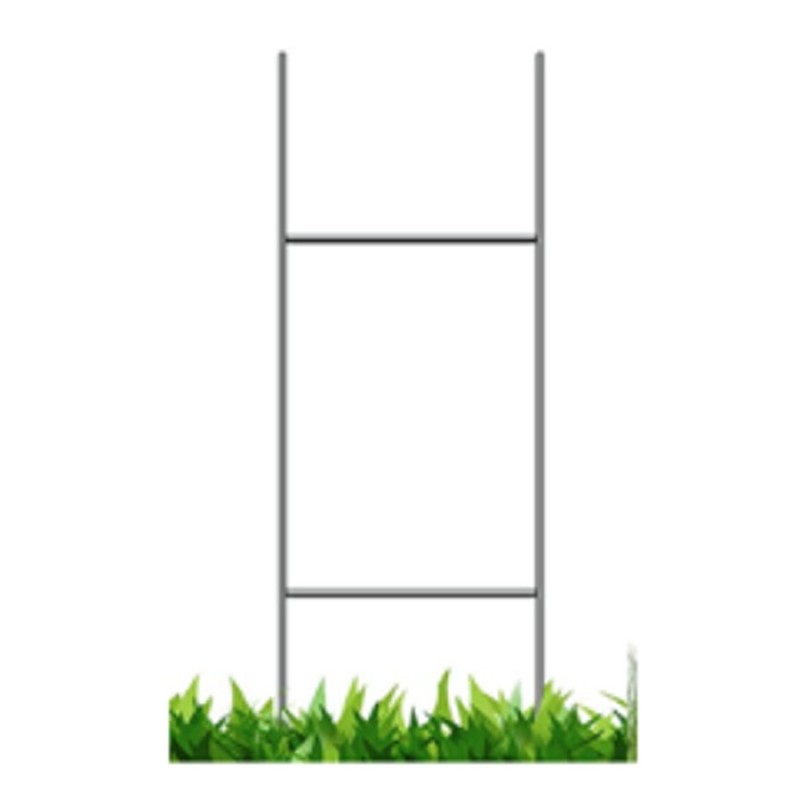 Support en H galvanisé 30 x 10 po pour coroplast