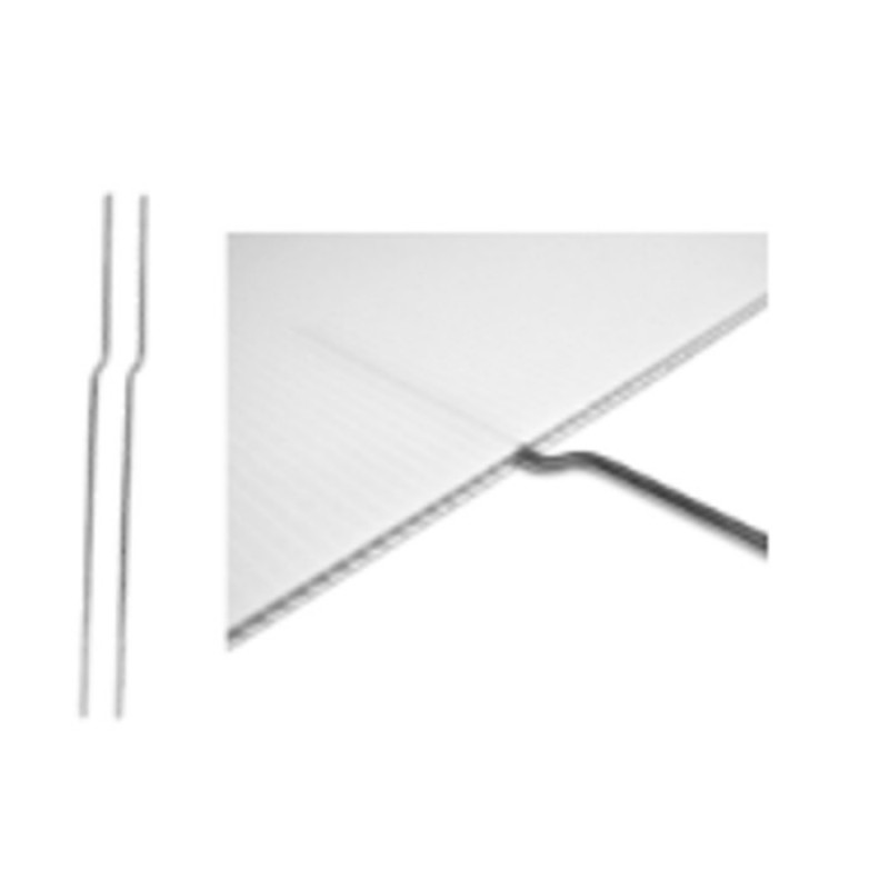 12 in galvanized wire stake for coroplast