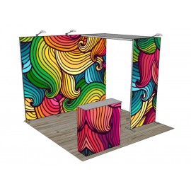 Kit A8 Qseg, 10 x 10 ft trade show booth