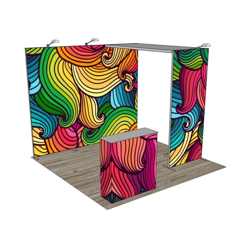 Kit A8 Qseg, kiosque d'exposition 10 x 10 pi