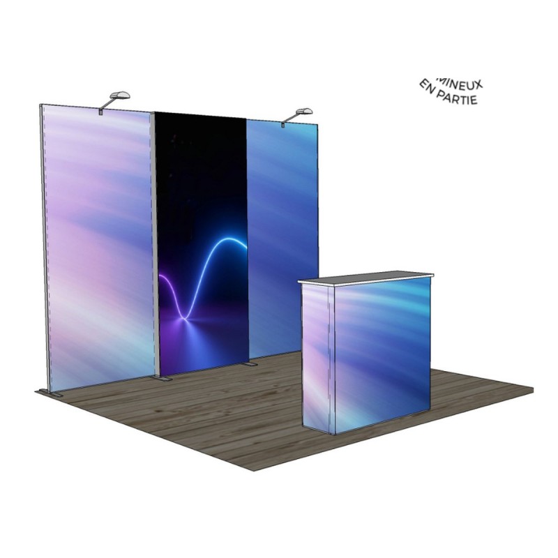 Kit A9 Qseg et Sego, kiosque d'exposition 10 x 10 pi