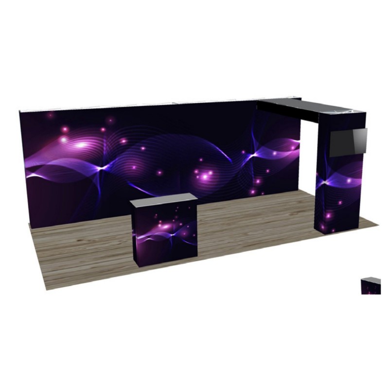 Kit B1-R Reflexion, kiosque d'exposition 20 x 10 pi