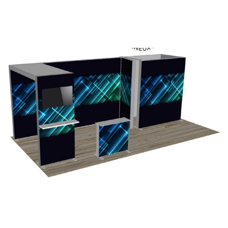 Kit B8 Sego, kiosque d'exposition 20 x 10 pi