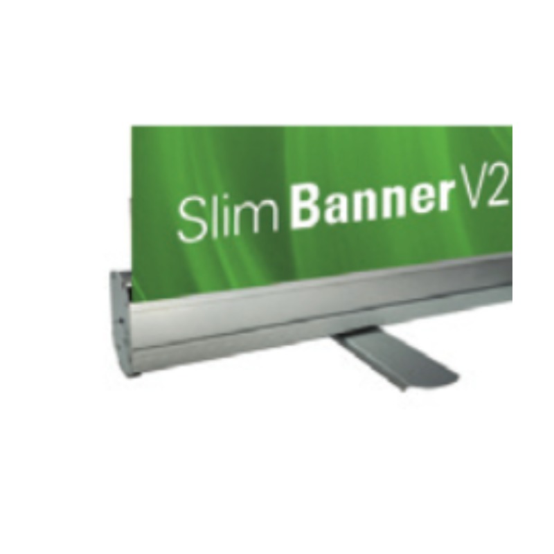 Slim Banner V2, porte-bannière enrouleur