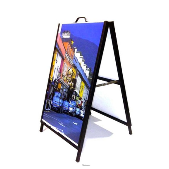 A-frame metal sign