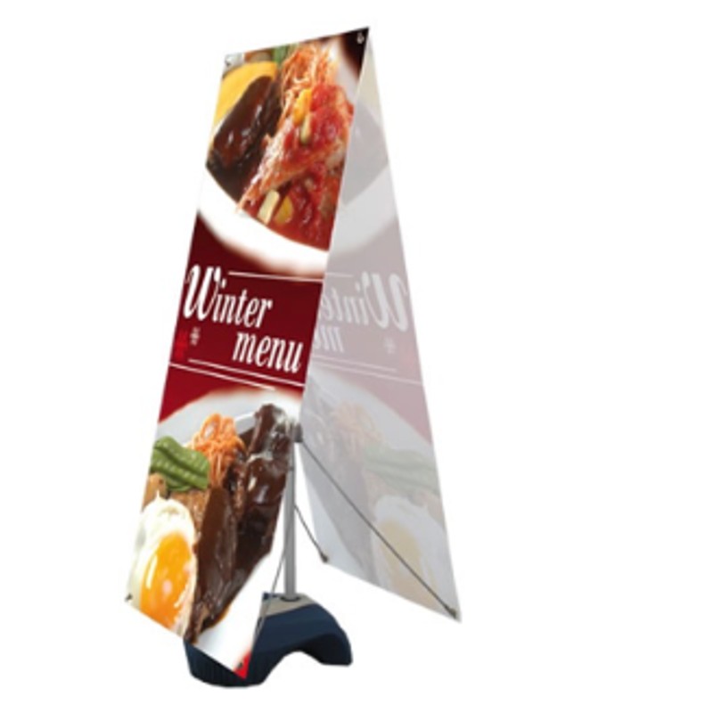 Double sided X-banner