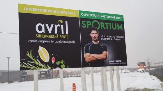 Avril / Sportium · Double panneau